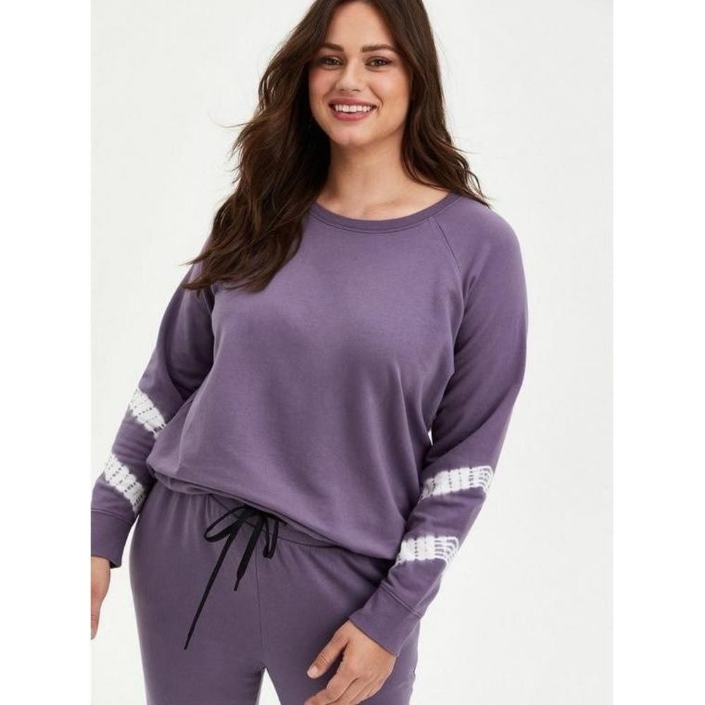 Torrid French Terry Crew Neck Long Sleeve‎ Active Sweatshirt 1X